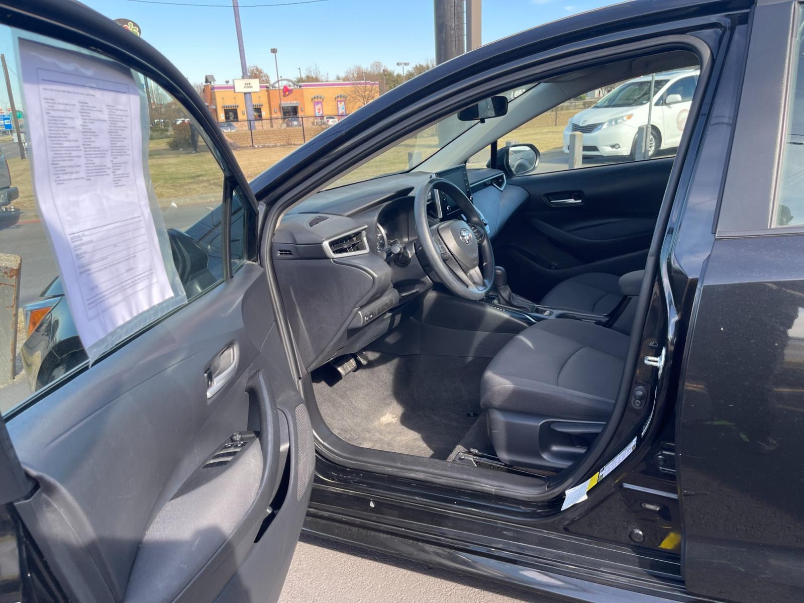 2020 BLACK Toyota Corolla LE (5YFEPRAE7LP) with an 1.8L L4 DOHC 16V engine, CVT transmission, located at 420 I-35E, Lancaster, TX, 75146, (469) 297-4144, 32.593929, -96.823685 - Photo #9