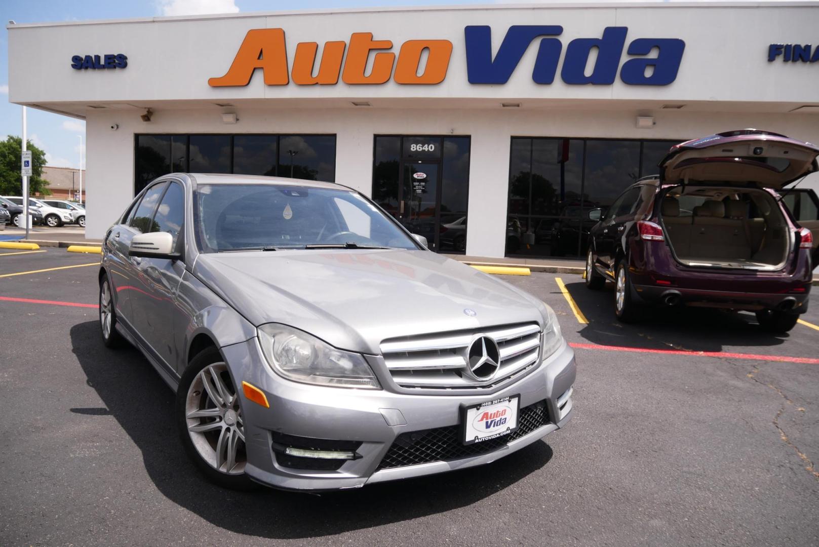 2013 SILVER Mercedes-Benz C-Class C300 4MATIC Sport Sedan (WDDGF8AB4DR) with an 3.0L V6 DOHC 24V engine, 7-Speed Automatic transmission, located at 8640 E R L Thornton Fwy, Dallas, TX, 75228, (469) 297-4144, 32.794128, -96.693008 - Photo#0