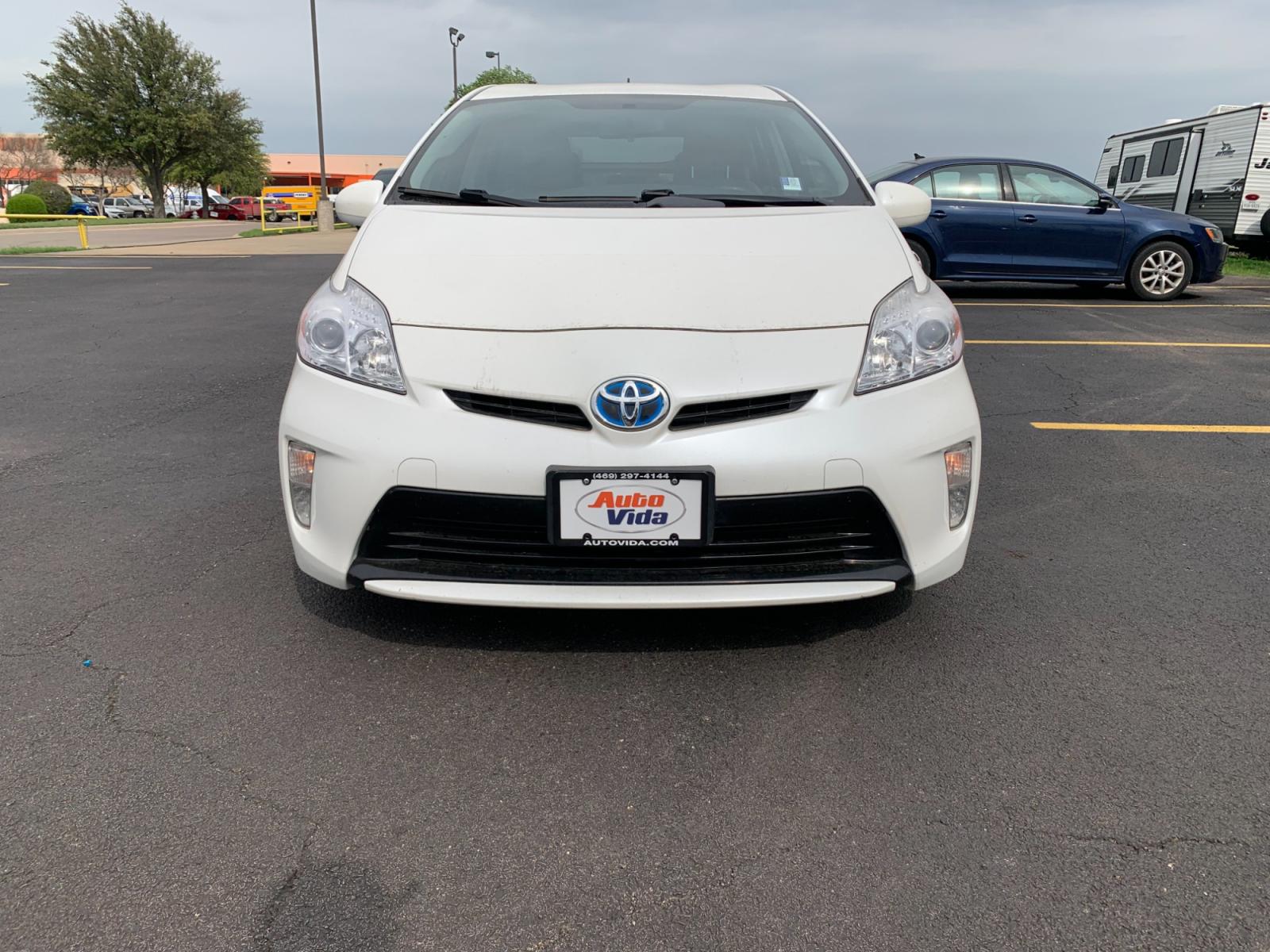 2013 WHITE Toyota Prius Prius IV (JTDKN3DU6D5) with an 1.8L L4 DOHC 16V HYBRID engine, Continuously Variable Transmission transmission, located at 420 I-35E, Lancaster, TX, 75146, (469) 297-4144, 32.593929, -96.823685 - Photo #1