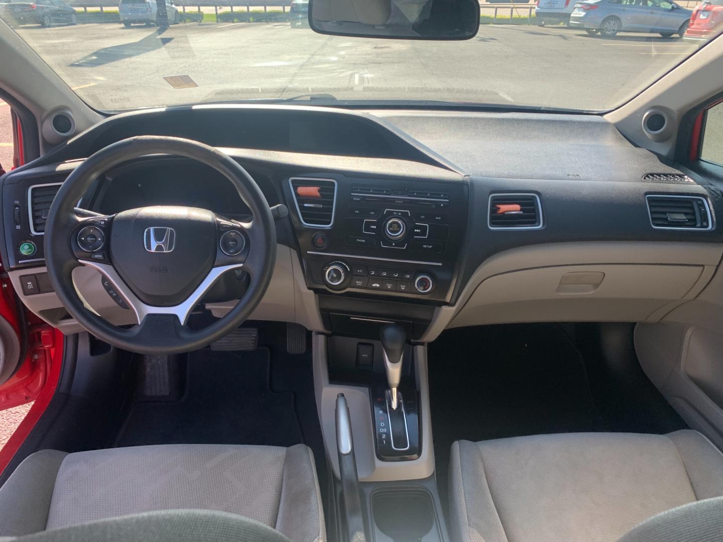 2013 RED Honda Civic LX Coupe 5-Speed AT (2HGFG3B54DH) with an 2.3L L4 SOHC 16V engine, 5-Speed Automatic transmission, located at 420 I-35E, Lancaster, TX, 75146, (469) 297-4144, 32.593929, -96.823685 - Photo#8