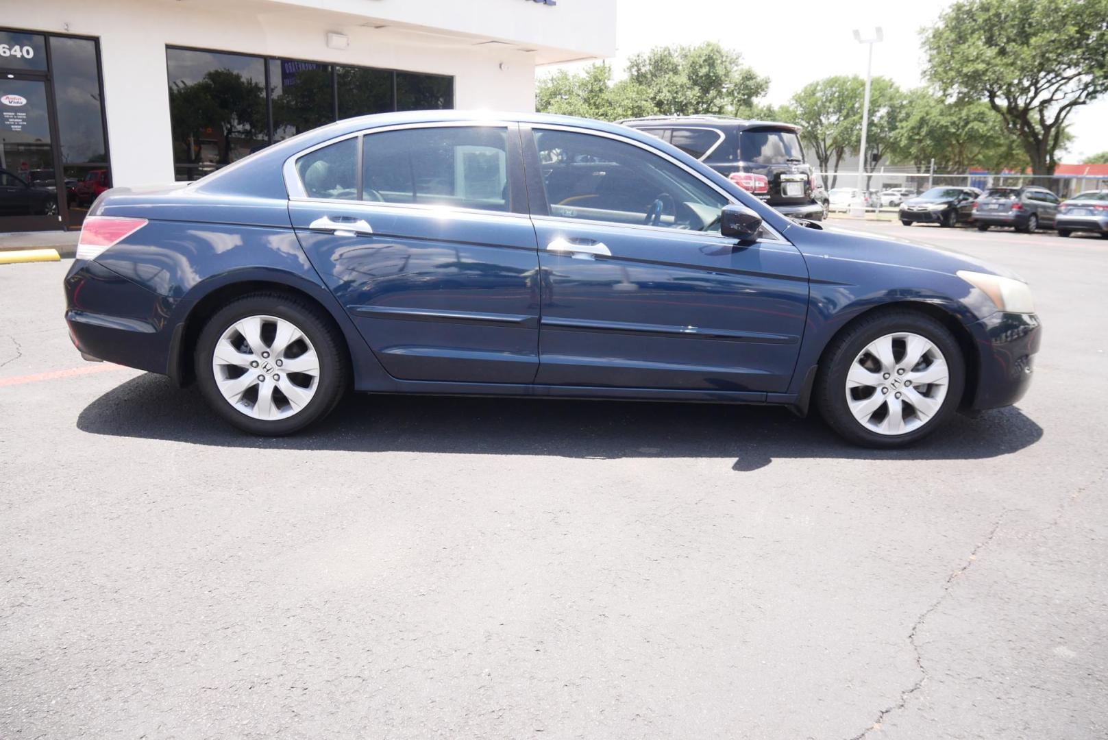 2010 BLUE Honda Accord EX-L V-6 Sedan AT (5KBCP3F86AB) with an 3.5L V6 SOHC 24V engine, 5-Speed Automatic transmission, located at 8640 E R L Thornton Fwy, Dallas, TX, 75228, (469) 297-4144, 32.794128, -96.693008 - Photo#1