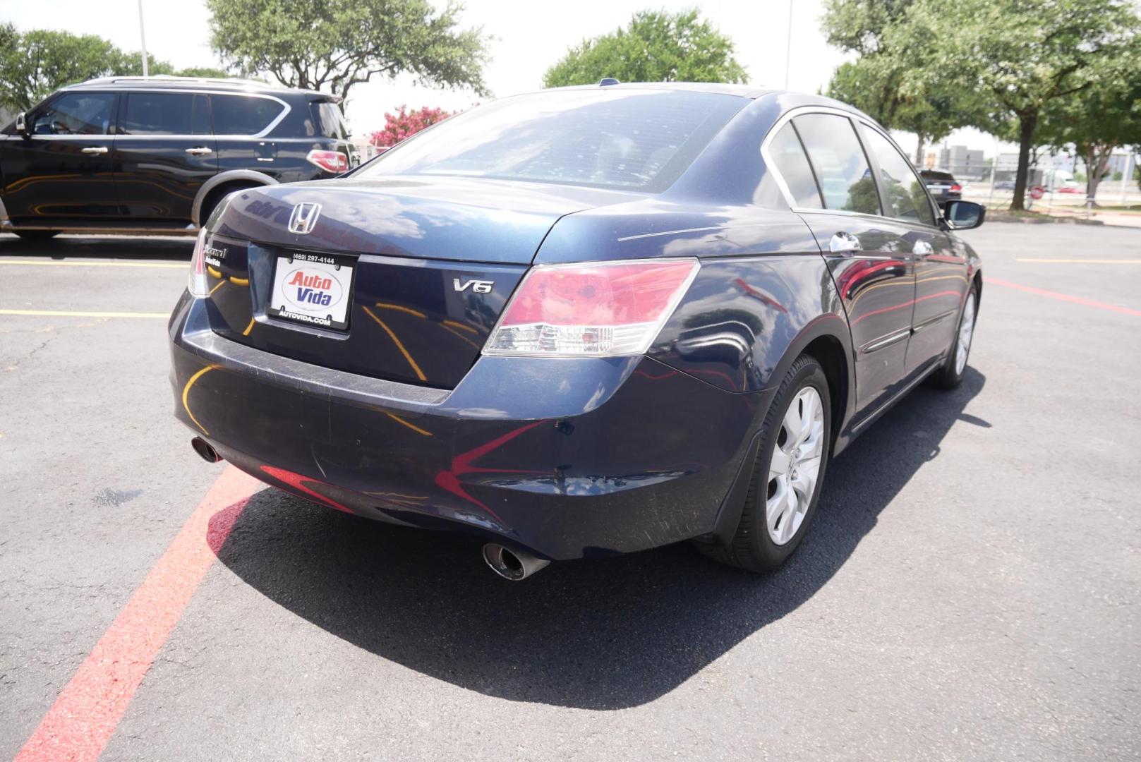 2010 BLUE Honda Accord EX-L V-6 Sedan AT (5KBCP3F86AB) with an 3.5L V6 SOHC 24V engine, 5-Speed Automatic transmission, located at 8640 E R L Thornton Fwy, Dallas, TX, 75228, (469) 297-4144, 32.794128, -96.693008 - Photo#2