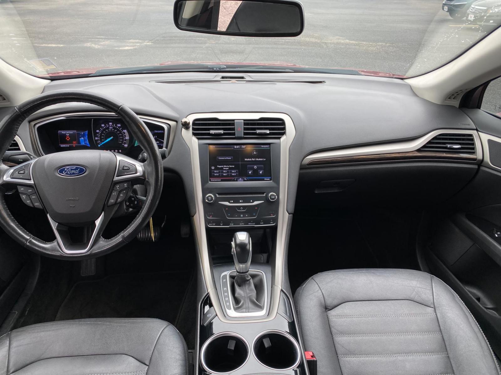 2013 RED Ford Fusion SE (3FA6P0HRXDR) with an 1.6L L4 DOHC 16V engine, located at 420 I-35E, Lancaster, TX, 75146, (469) 297-4144, 32.593929, -96.823685 - Photo #8