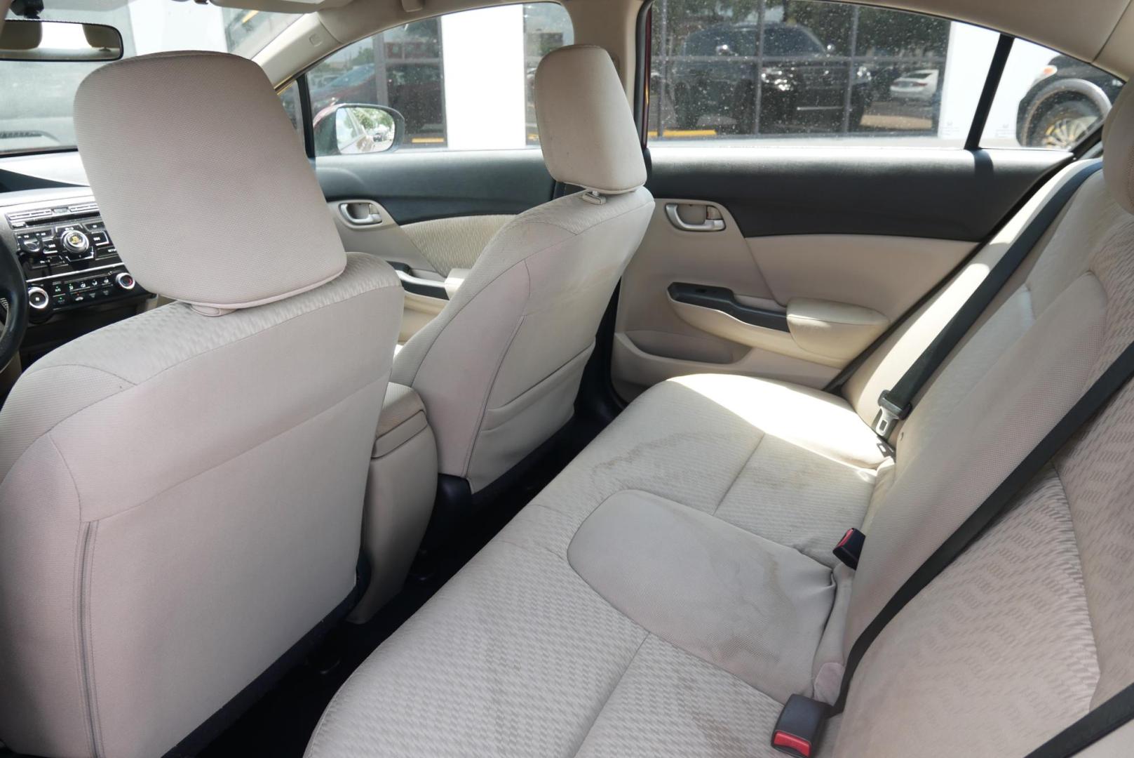 2015 MAROON Honda Civic LX Sedan CVT (2HGFB2F59FH) with an 1.8L L4 SOHC 16V engine, Continuously Variable Transmission transmission, located at 8640 E R L Thornton Fwy, Dallas, TX, 75228, (469) 297-4144, 32.794128, -96.693008 - Photo#12