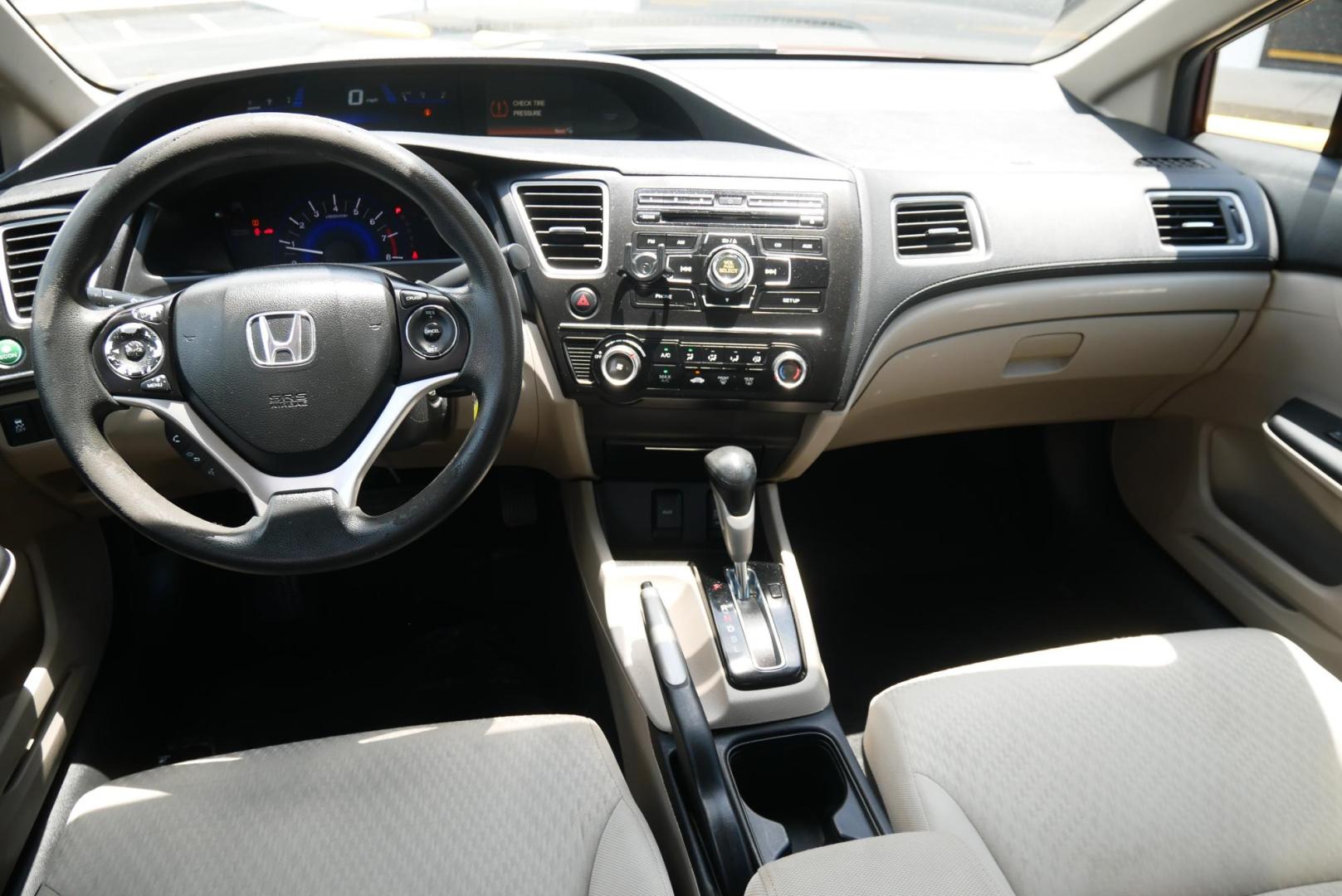 2015 MAROON Honda Civic LX Sedan CVT (2HGFB2F59FH) with an 1.8L L4 SOHC 16V engine, Continuously Variable Transmission transmission, located at 8640 E R L Thornton Fwy, Dallas, TX, 75228, (469) 297-4144, 32.794128, -96.693008 - Photo#17