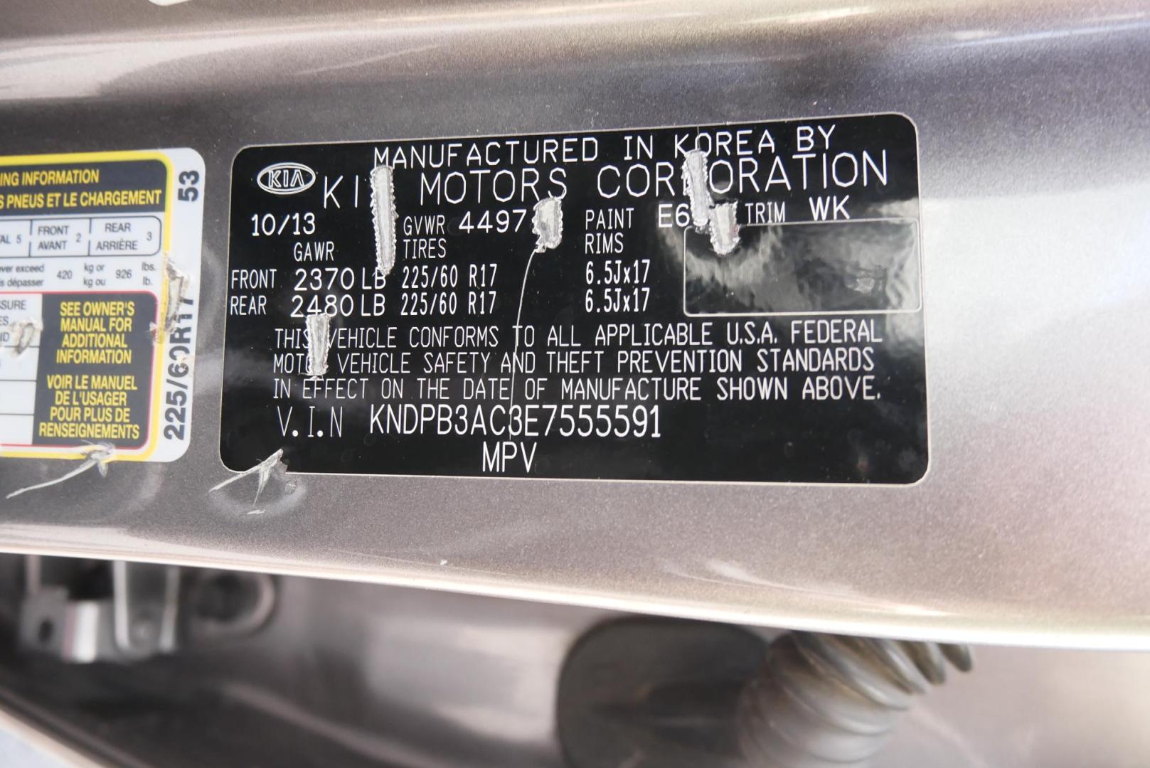 2014 SILVER Kia Sportage LX FWD (KNDPB3AC3E7) with an 2.4L V6 DOHC 24V engine, 6-Speed Automatic transmission, located at 8640 E R L Thornton Fwy, Dallas, TX, 75228, (469) 297-4144, 32.794128, -96.693008 - Photo#21