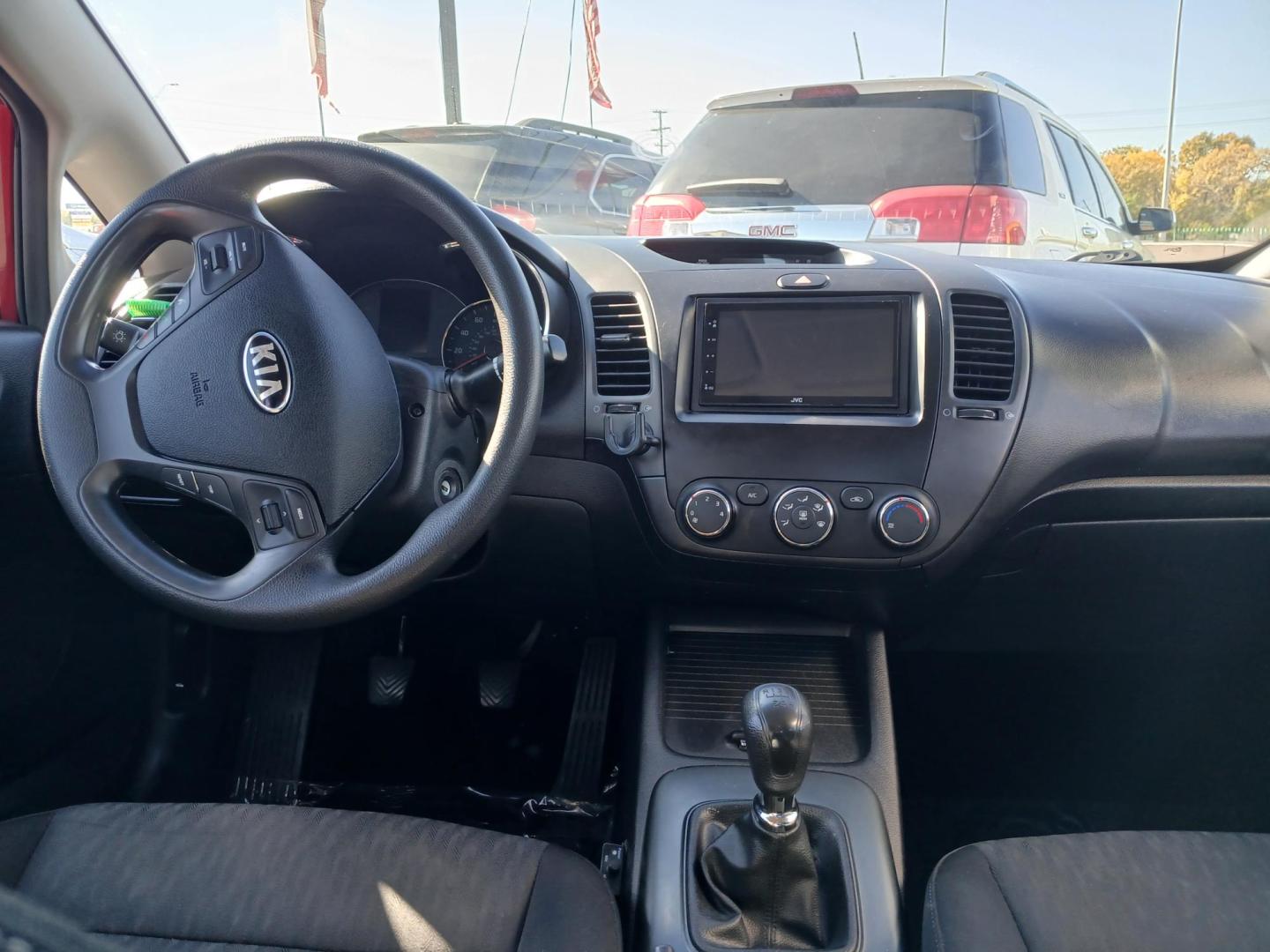 2016 RED Kia Forte LX w/Popular Package (KNAFK4A62G5) with an 1.8L L4 DOHC 16V engine, located at 420 I-35E, Lancaster, TX, 75146, (469) 297-4144, 32.593929, -96.823685 - Photo#3
