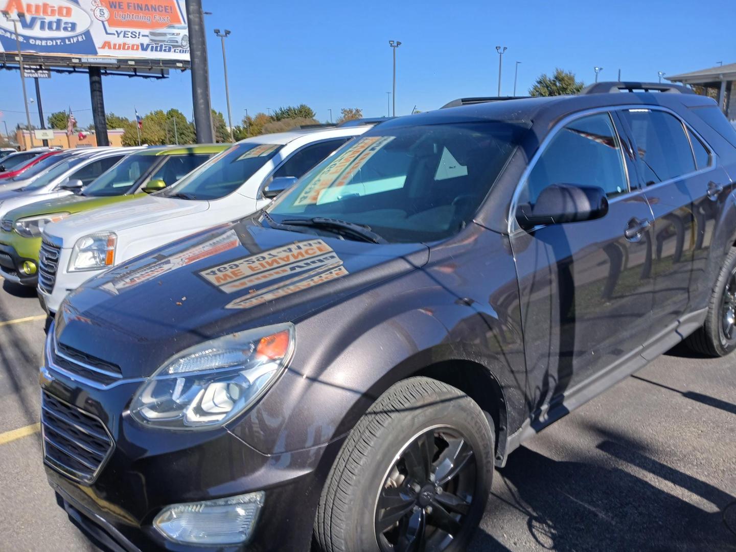 2016 GRAY Chevrolet Equinox LT AWD (2GNFLFEK3G6) with an 2.4L L4 DOHC 16V FFV engine, 6A transmission, located at 420 I-35E, Lancaster, TX, 75146, (469) 297-4144, 32.593929, -96.823685 - Photo#0