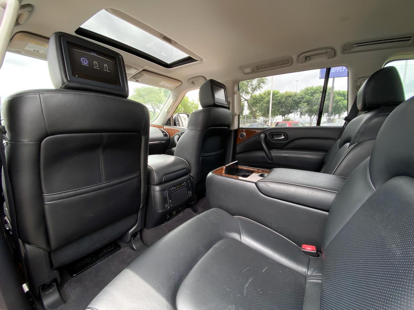 2018 BLACK Infiniti QX80 2WD (JN8AZ2NF5J9) with an 5.6L V8 DOHC 32V engine, 7A transmission, located at 8640 E R L Thornton Fwy, Dallas, TX, 75228, (469) 297-4144, 32.794128, -96.693008 - Photo#12
