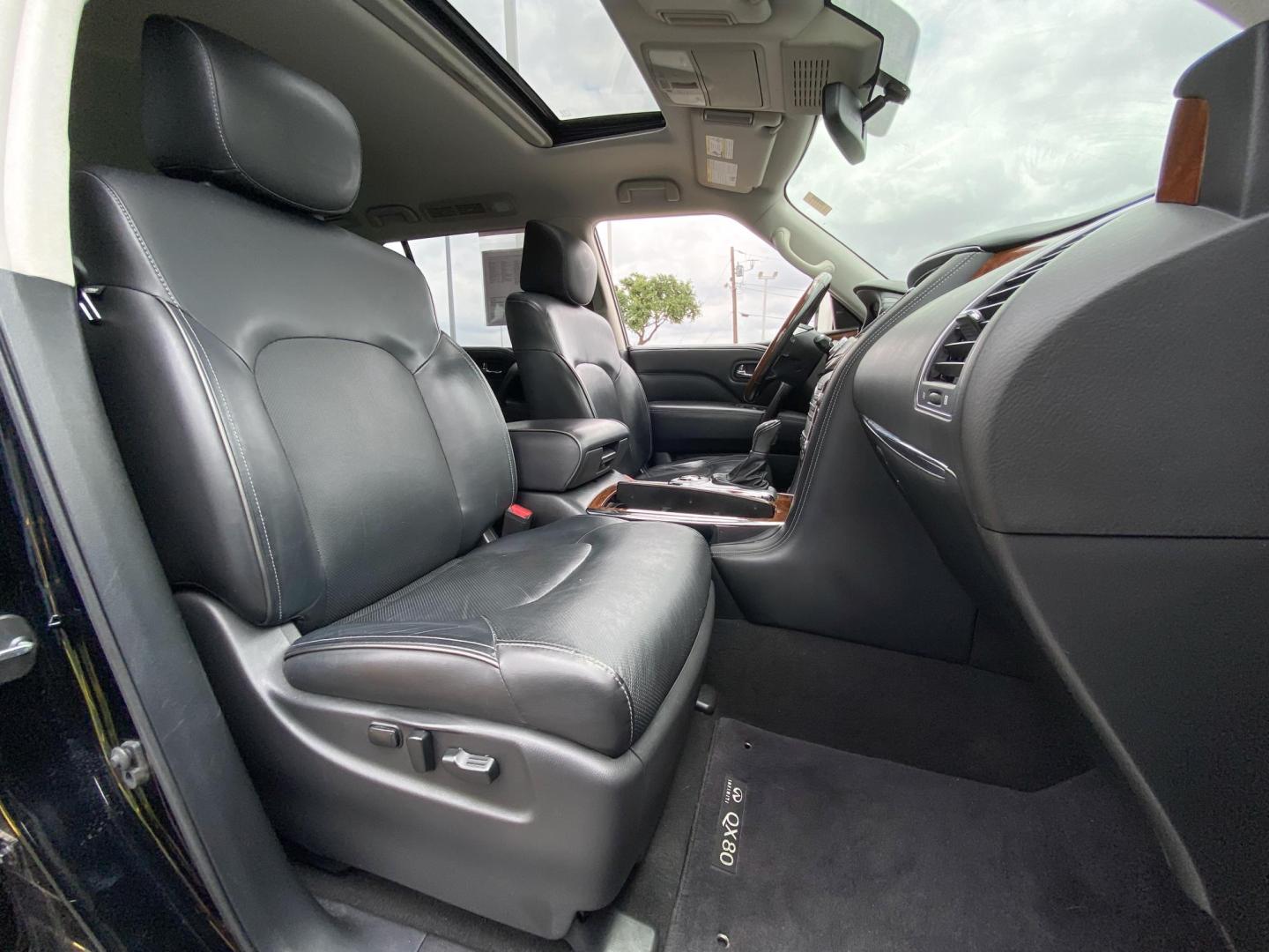 2018 BLACK Infiniti QX80 2WD (JN8AZ2NF5J9) with an 5.6L V8 DOHC 32V engine, 7A transmission, located at 8640 E R L Thornton Fwy, Dallas, TX, 75228, (469) 297-4144, 32.794128, -96.693008 - Photo#18