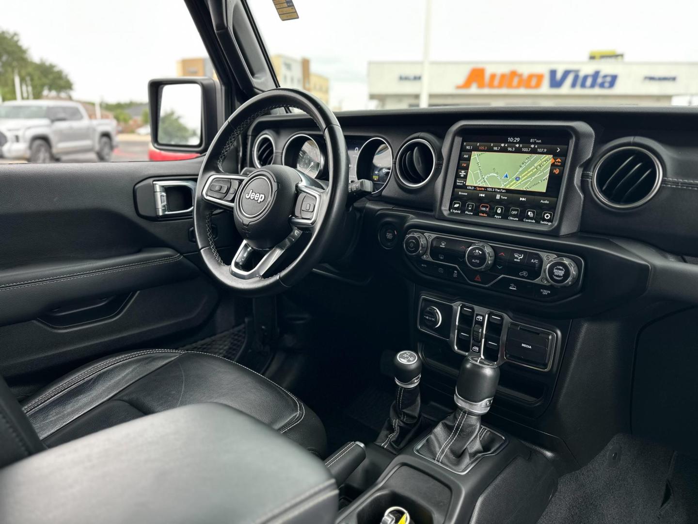 2021 GRAY Jeep Wrangler Unlimited Sahara 4XE (1C4JJXP60MW) with an 2.0L L4 DOHC 16V HYBRID engine, 8A transmission, located at 8640 E R L Thornton Fwy, Dallas, TX, 75228, (469) 297-4144, 32.794128, -96.693008 - Photo#9