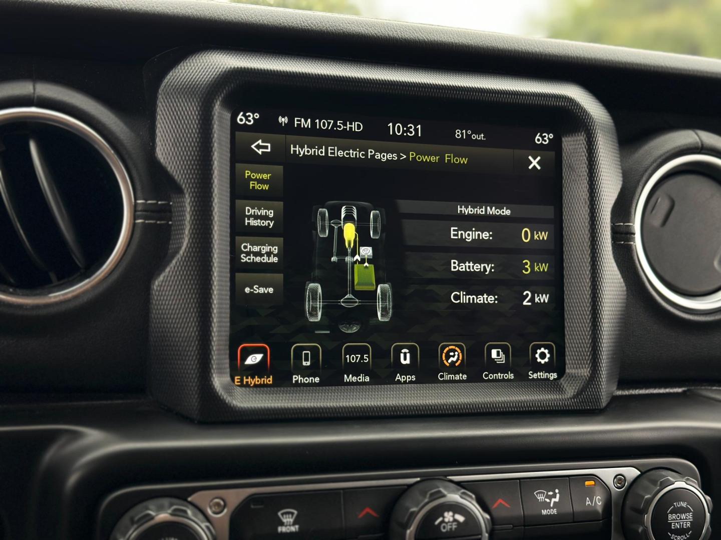 2021 GRAY Jeep Wrangler Unlimited Sahara 4XE (1C4JJXP60MW) with an 2.0L L4 DOHC 16V HYBRID engine, 8A transmission, located at 8640 E R L Thornton Fwy, Dallas, TX, 75228, (469) 297-4144, 32.794128, -96.693008 - Photo#23