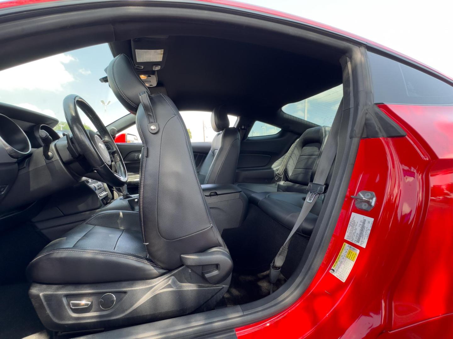 2019 RED Ford Mustang EcoBoost Coupe (1FA6P8TH4K5) with an 2.3L L4 DOHC 16V engine, located at 8640 E R L Thornton Fwy, Dallas, TX, 75228, (469) 297-4144, 32.794128, -96.693008 - Photo#14