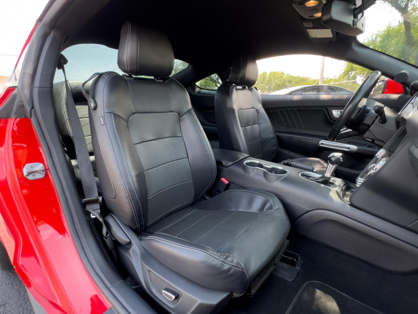2019 RED Ford Mustang EcoBoost Coupe (1FA6P8TH4K5) with an 2.3L L4 DOHC 16V engine, located at 8640 E R L Thornton Fwy, Dallas, TX, 75228, (469) 297-4144, 32.794128, -96.693008 - Photo#17