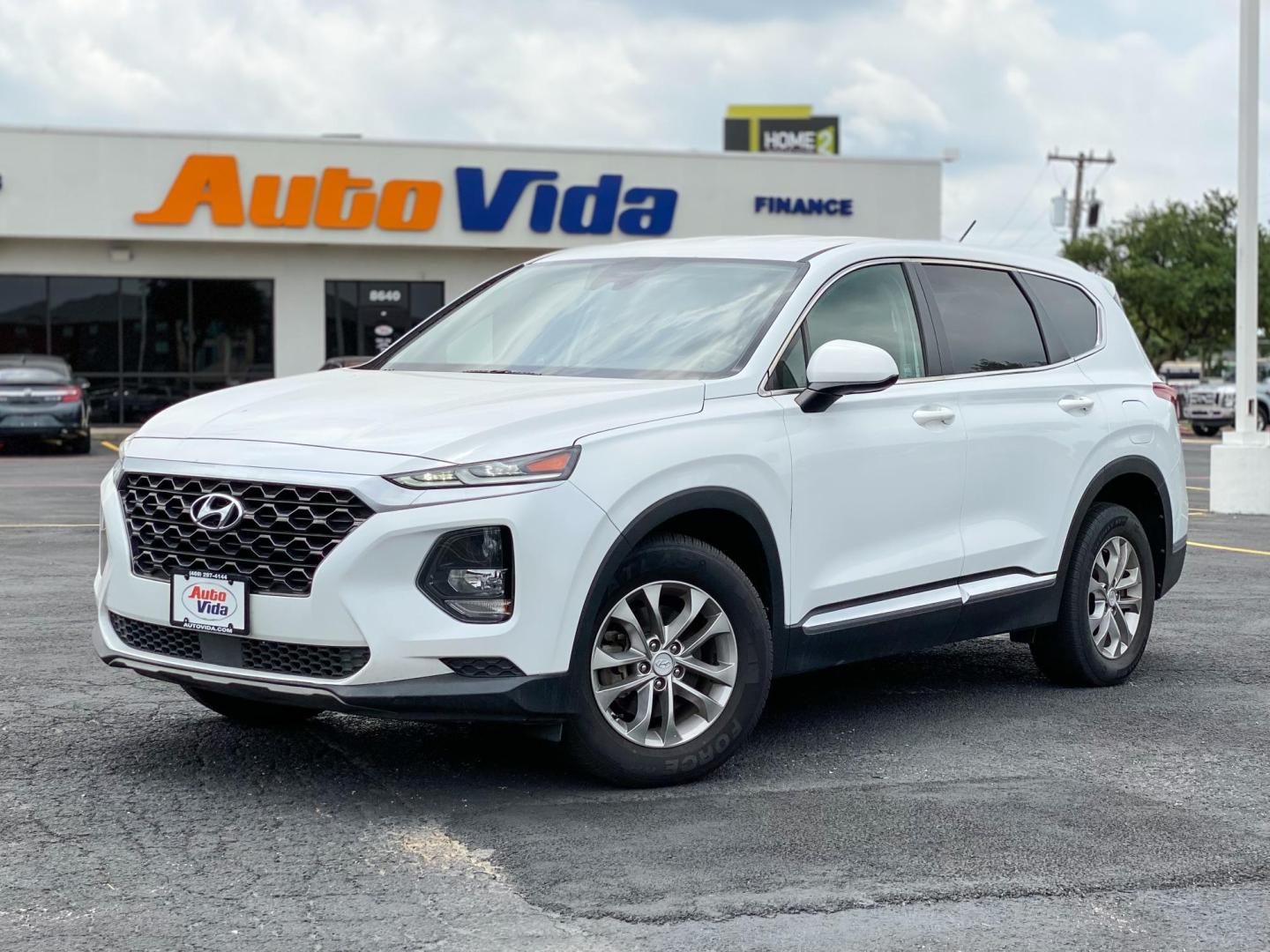2020 WHITE Hyundai Santa Fe SE 2.4 (5NMS23AD1LH) with an 2.4L L4 DOHC 16V engine, 8A transmission, located at 8640 E R L Thornton Fwy, Dallas, TX, 75228, (469) 297-4144, 32.794128, -96.693008 - Photo#7