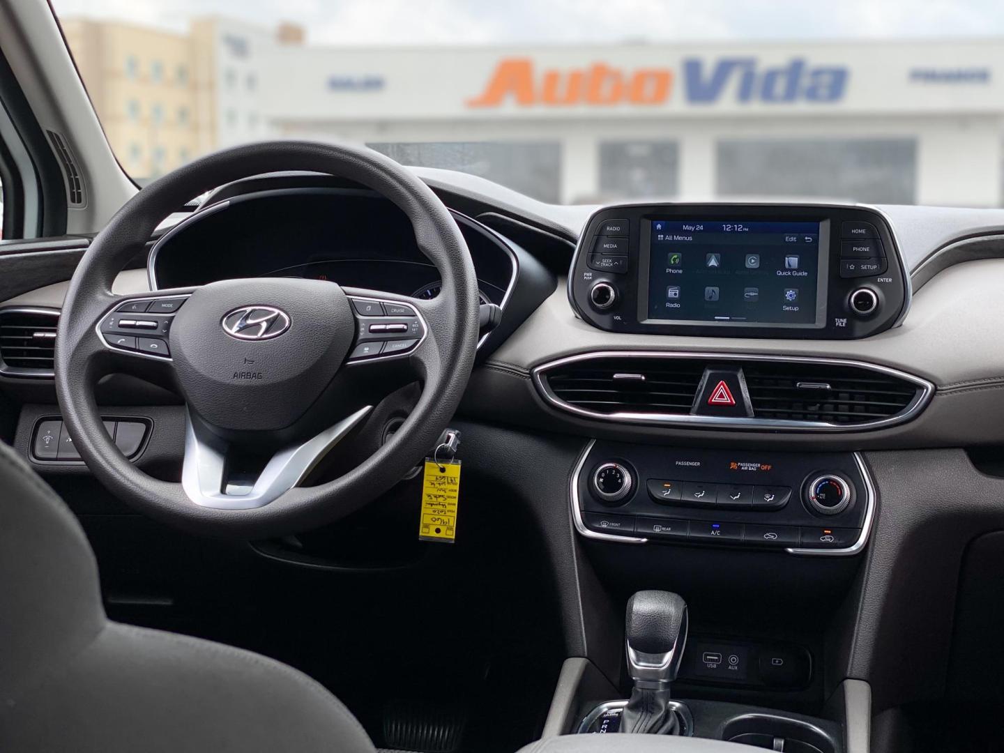 2020 WHITE Hyundai Santa Fe SE 2.4 (5NMS23AD1LH) with an 2.4L L4 DOHC 16V engine, 8A transmission, located at 8640 E R L Thornton Fwy, Dallas, TX, 75228, (469) 297-4144, 32.794128, -96.693008 - Photo#16