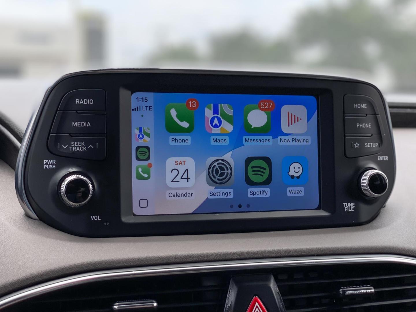 2020 WHITE Hyundai Santa Fe SE 2.4 (5NMS23AD1LH) with an 2.4L L4 DOHC 16V engine, 8A transmission, located at 8640 E R L Thornton Fwy, Dallas, TX, 75228, (469) 297-4144, 32.794128, -96.693008 - Photo#23