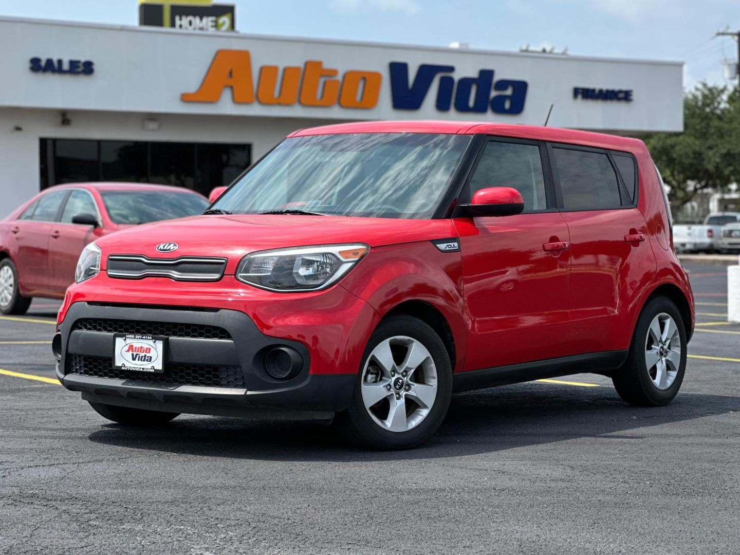 2019 RED Kia Soul Base 6M (KNDJN2A25K7) with an 1.6L L4 DOHC 16V engine, 6M transmission, located at 8640 E R L Thornton Fwy, Dallas, TX, 75228, (469) 297-4144, 32.794128, -96.693008 - Photo#7