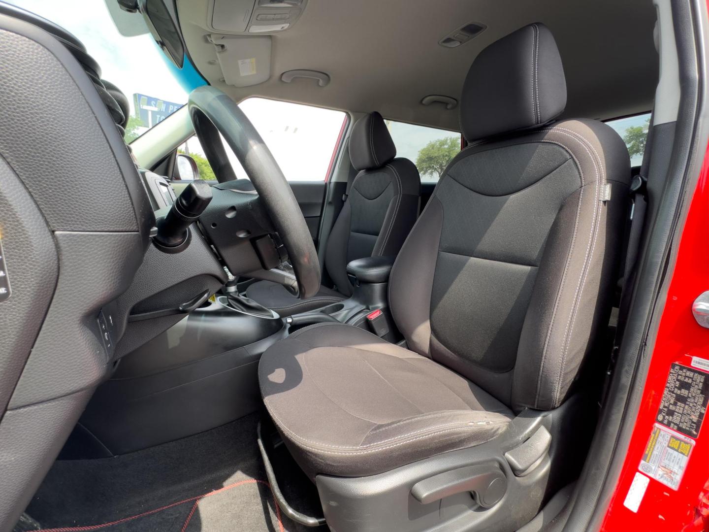 2019 RED Kia Soul Base 6M (KNDJN2A25K7) with an 1.6L L4 DOHC 16V engine, 6M transmission, located at 8640 E R L Thornton Fwy, Dallas, TX, 75228, (469) 297-4144, 32.794128, -96.693008 - Photo#11
