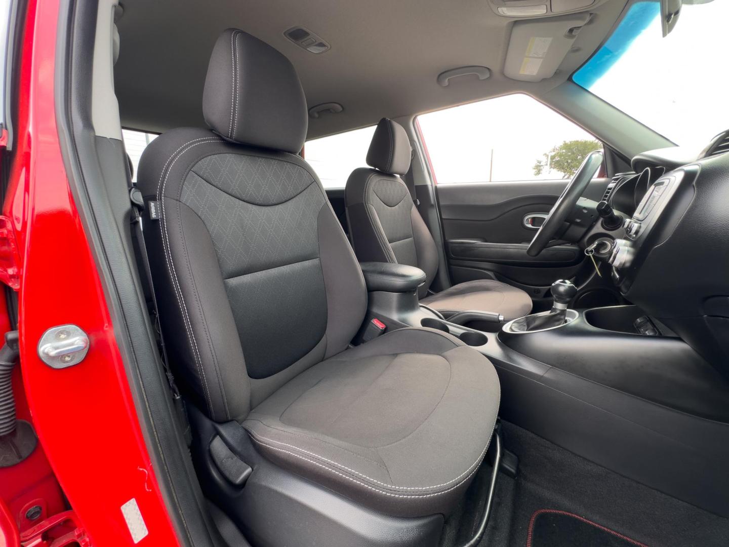 2019 RED Kia Soul Base 6M (KNDJN2A25K7) with an 1.6L L4 DOHC 16V engine, 6M transmission, located at 8640 E R L Thornton Fwy, Dallas, TX, 75228, (469) 297-4144, 32.794128, -96.693008 - Photo#15