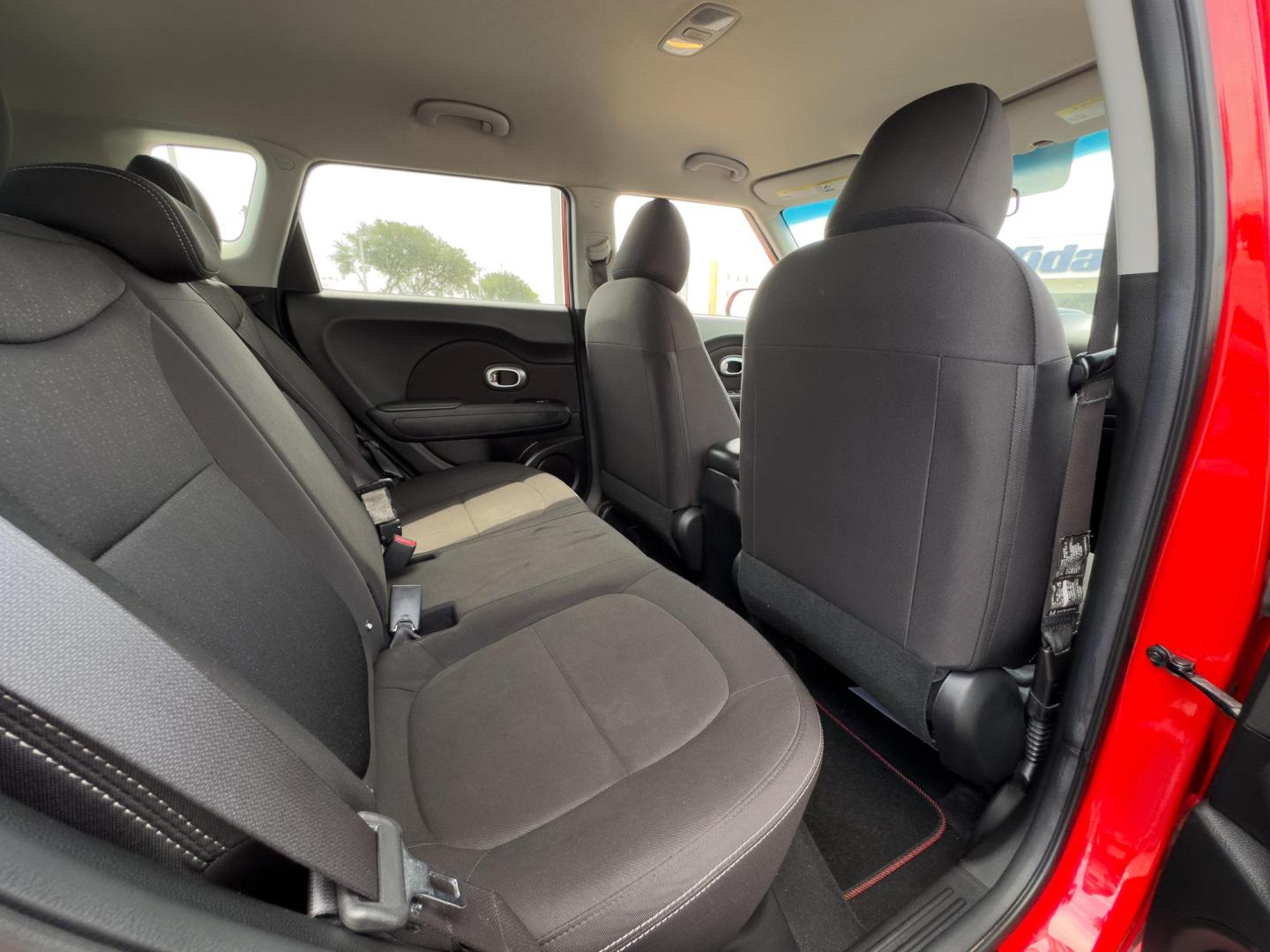 2019 RED Kia Soul Base 6M (KNDJN2A25K7) with an 1.6L L4 DOHC 16V engine, 6M transmission, located at 8640 E R L Thornton Fwy, Dallas, TX, 75228, (469) 297-4144, 32.794128, -96.693008 - Photo#14