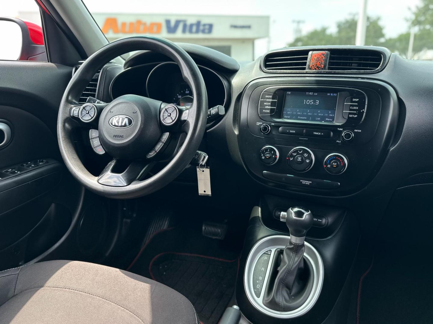 2019 RED Kia Soul Base 6M (KNDJN2A25K7) with an 1.6L L4 DOHC 16V engine, 6M transmission, located at 8640 E R L Thornton Fwy, Dallas, TX, 75228, (469) 297-4144, 32.794128, -96.693008 - Photo#9
