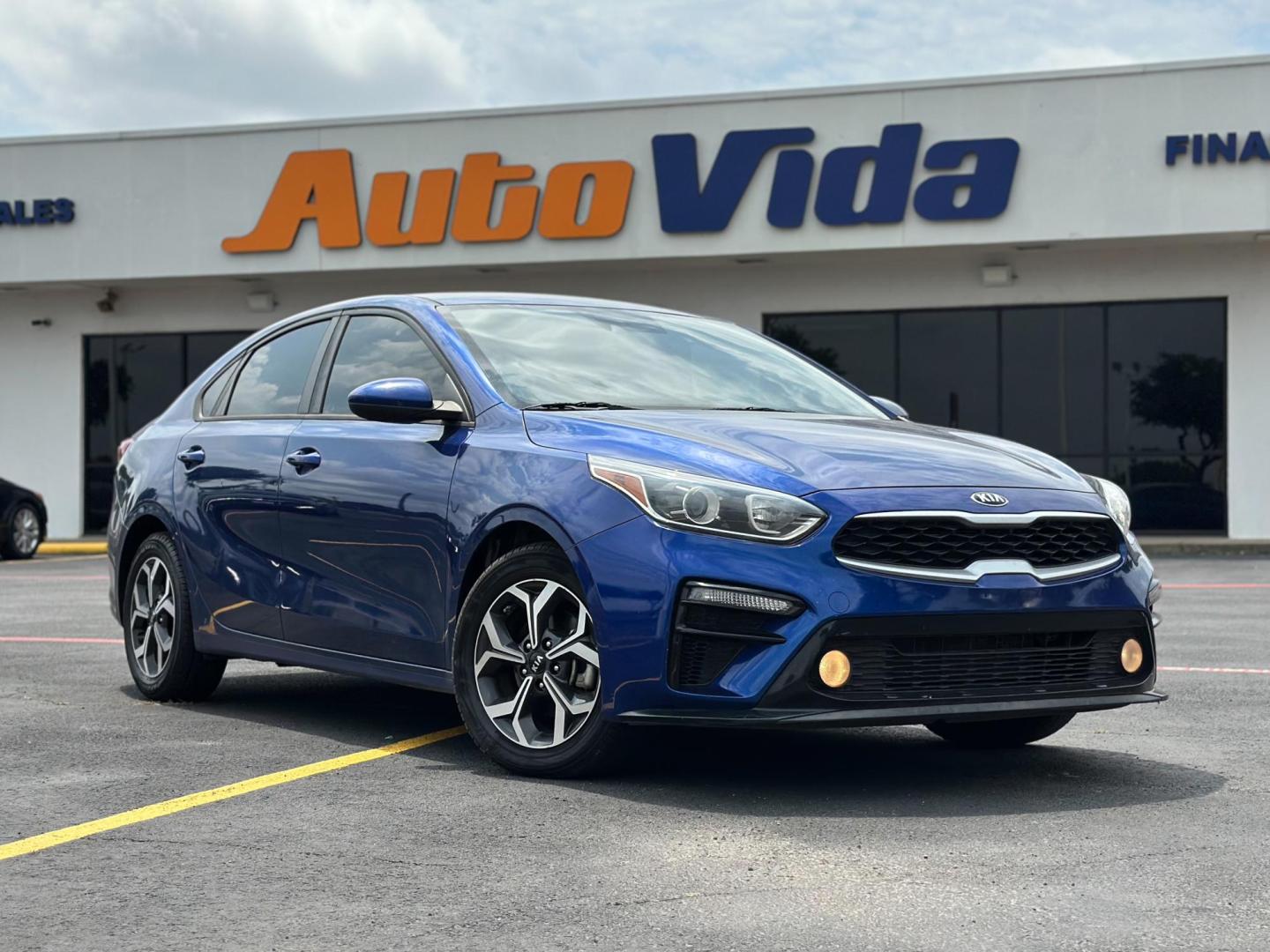2019 BLUE Kia Forte LX 6A (3KPF24AD7KE) with an 2.0L L4 DOHC 16V engine, 6A transmission, located at 8640 E R L Thornton Fwy, Dallas, TX, 75228, (469) 297-4144, 32.794128, -96.693008 - Photo#0