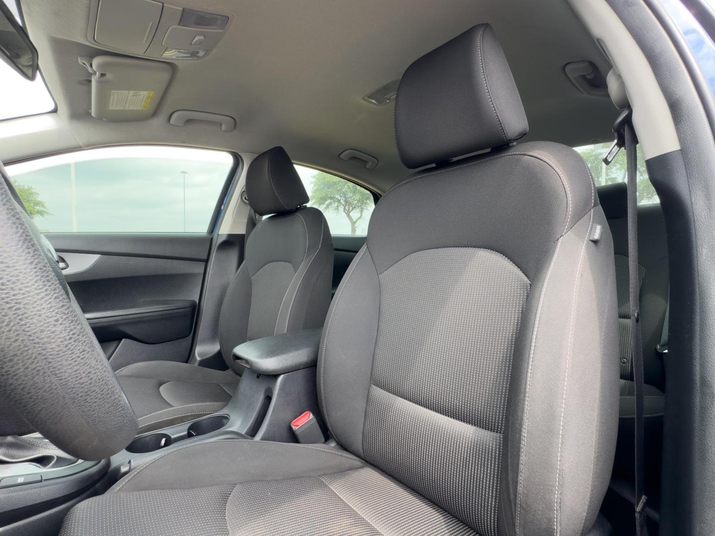 2019 BLUE Kia Forte LX 6A (3KPF24AD7KE) with an 2.0L L4 DOHC 16V engine, 6A transmission, located at 8640 E R L Thornton Fwy, Dallas, TX, 75228, (469) 297-4144, 32.794128, -96.693008 - Photo#11