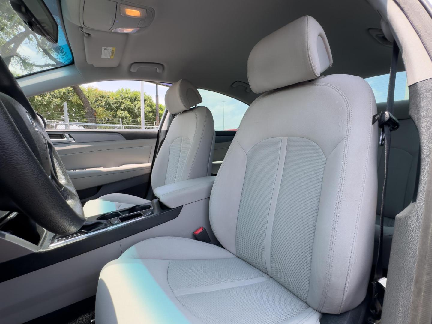 2015 GRAY Hyundai Sonata ECO (5NPE24AF2FH) with an 1.6L L4 DOHC 16V engine, 7-Speed Automatic transmission, located at 8640 E R L Thornton Fwy, Dallas, TX, 75228, (469) 297-4144, 32.794128, -96.693008 - Photo#10