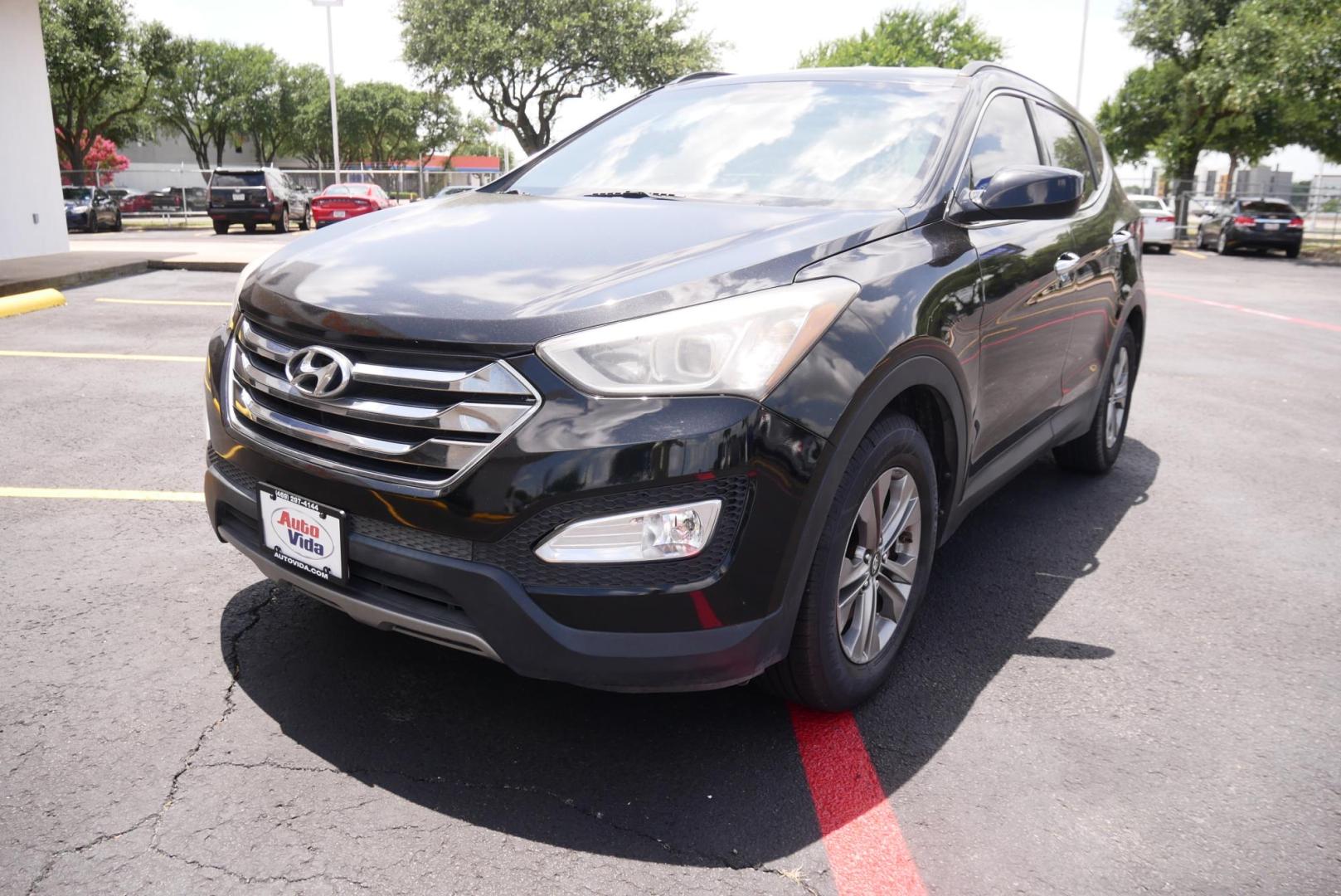 2016 BLACK Hyundai Santa Fe Sport 2.4 FWD (5XYZU3LB8GG) with an 2.4L L4 DOHC 16V engine, 6-Speed Automatic transmission, located at 8640 E R L Thornton Fwy, Dallas, TX, 75228, (469) 297-4144, 32.794128, -96.693008 - Photo#6