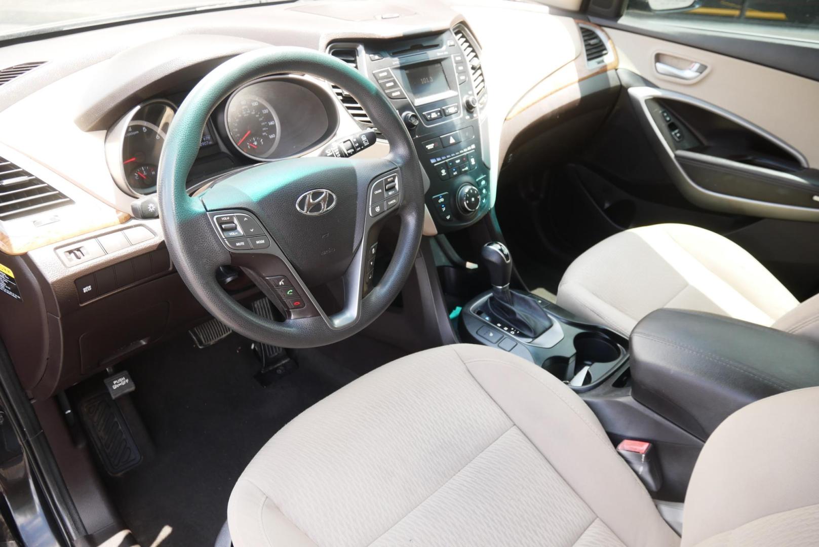 2016 BLACK Hyundai Santa Fe Sport 2.4 FWD (5XYZU3LB8GG) with an 2.4L L4 DOHC 16V engine, 6-Speed Automatic transmission, located at 8640 E R L Thornton Fwy, Dallas, TX, 75228, (469) 297-4144, 32.794128, -96.693008 - Photo#8