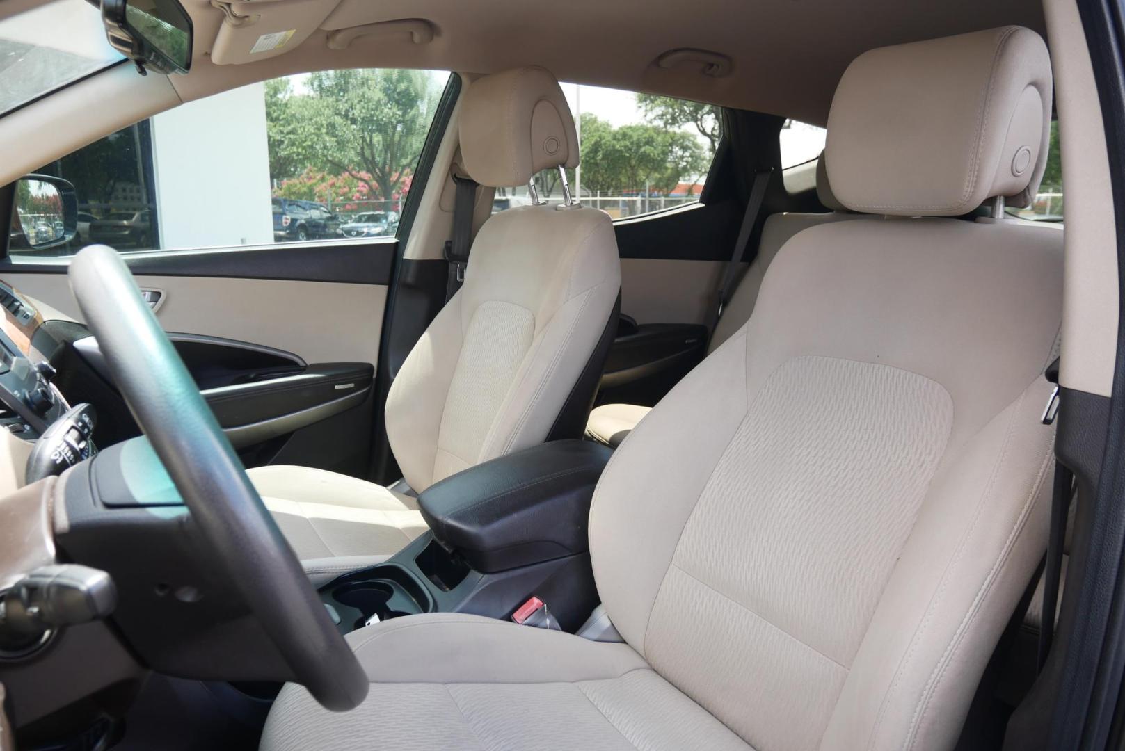 2016 BLACK Hyundai Santa Fe Sport 2.4 FWD (5XYZU3LB8GG) with an 2.4L L4 DOHC 16V engine, 6-Speed Automatic transmission, located at 8640 E R L Thornton Fwy, Dallas, TX, 75228, (469) 297-4144, 32.794128, -96.693008 - Photo#9