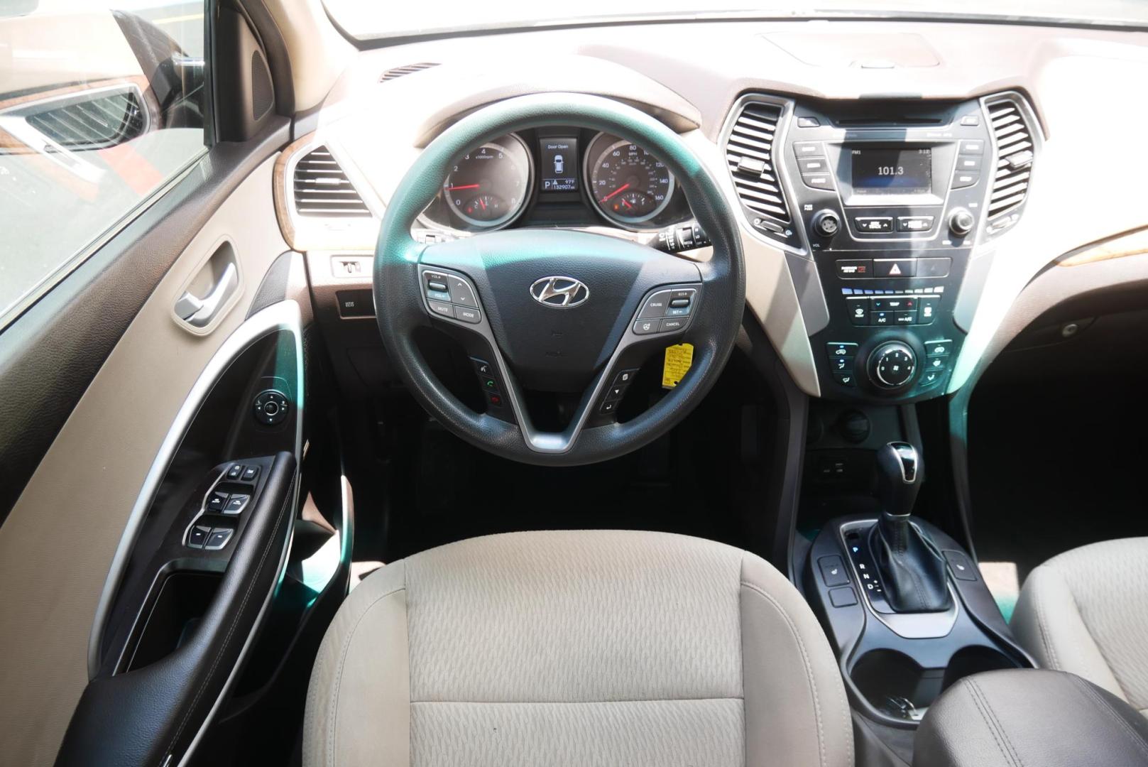 2016 BLACK Hyundai Santa Fe Sport 2.4 FWD (5XYZU3LB8GG) with an 2.4L L4 DOHC 16V engine, 6-Speed Automatic transmission, located at 8640 E R L Thornton Fwy, Dallas, TX, 75228, (469) 297-4144, 32.794128, -96.693008 - Photo#14