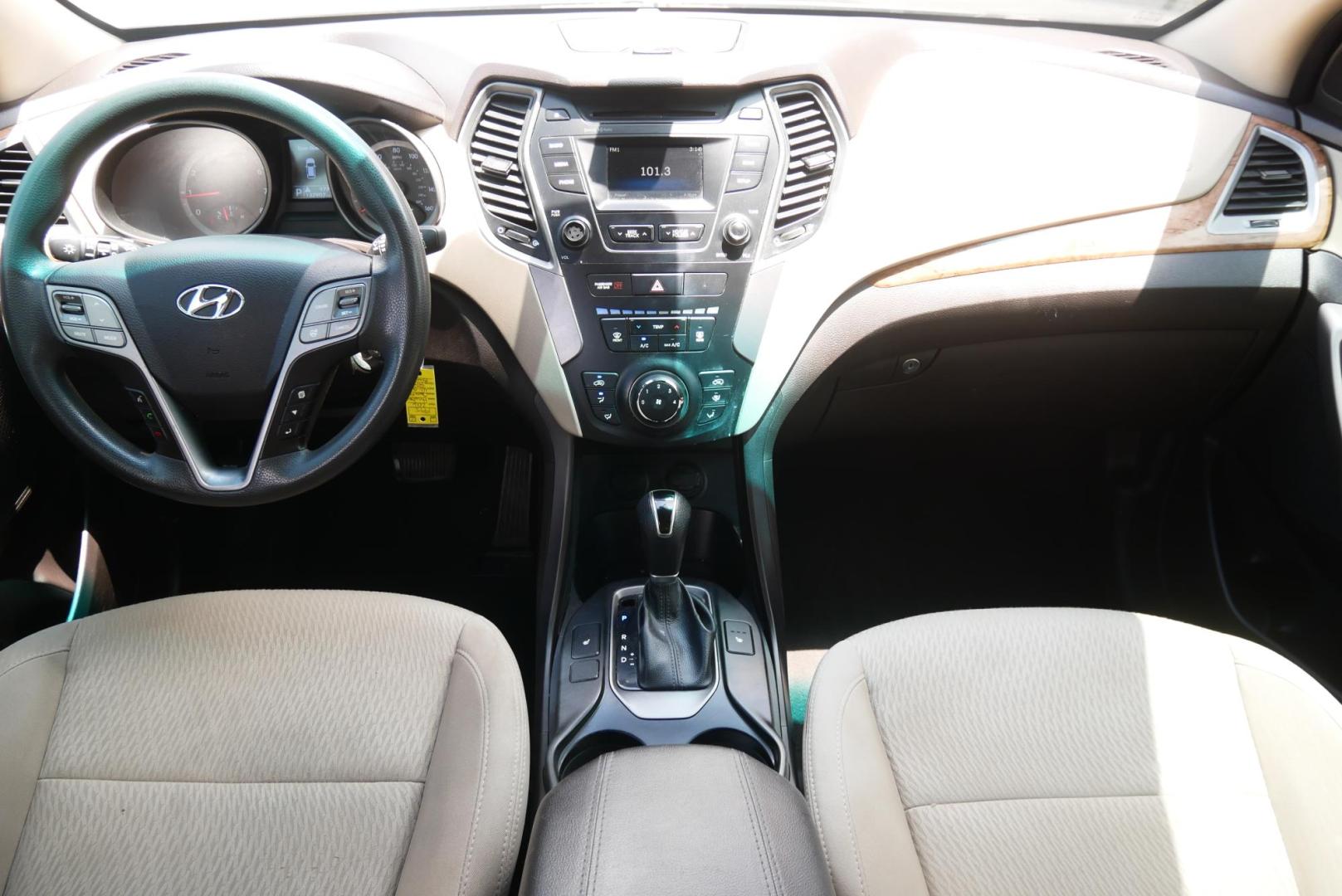 2016 BLACK Hyundai Santa Fe Sport 2.4 FWD (5XYZU3LB8GG) with an 2.4L L4 DOHC 16V engine, 6-Speed Automatic transmission, located at 8640 E R L Thornton Fwy, Dallas, TX, 75228, (469) 297-4144, 32.794128, -96.693008 - Photo#18