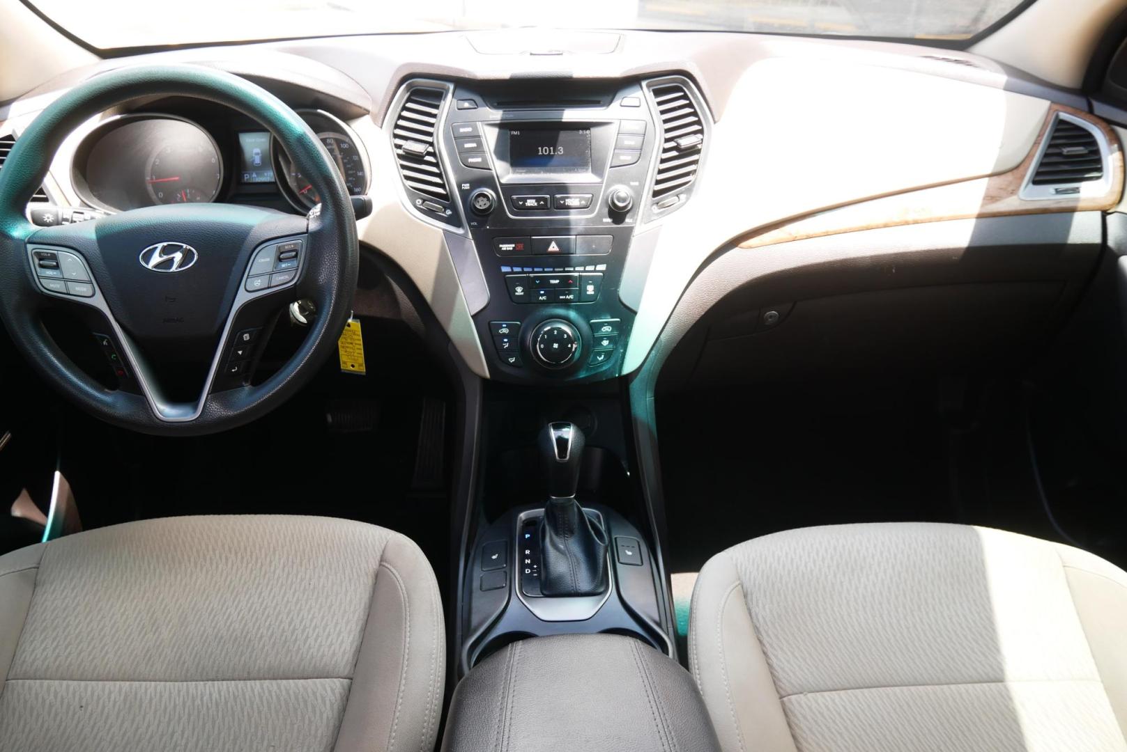 2016 BLACK Hyundai Santa Fe Sport 2.4 FWD (5XYZU3LB8GG) with an 2.4L L4 DOHC 16V engine, 6-Speed Automatic transmission, located at 8640 E R L Thornton Fwy, Dallas, TX, 75228, (469) 297-4144, 32.794128, -96.693008 - Photo#17