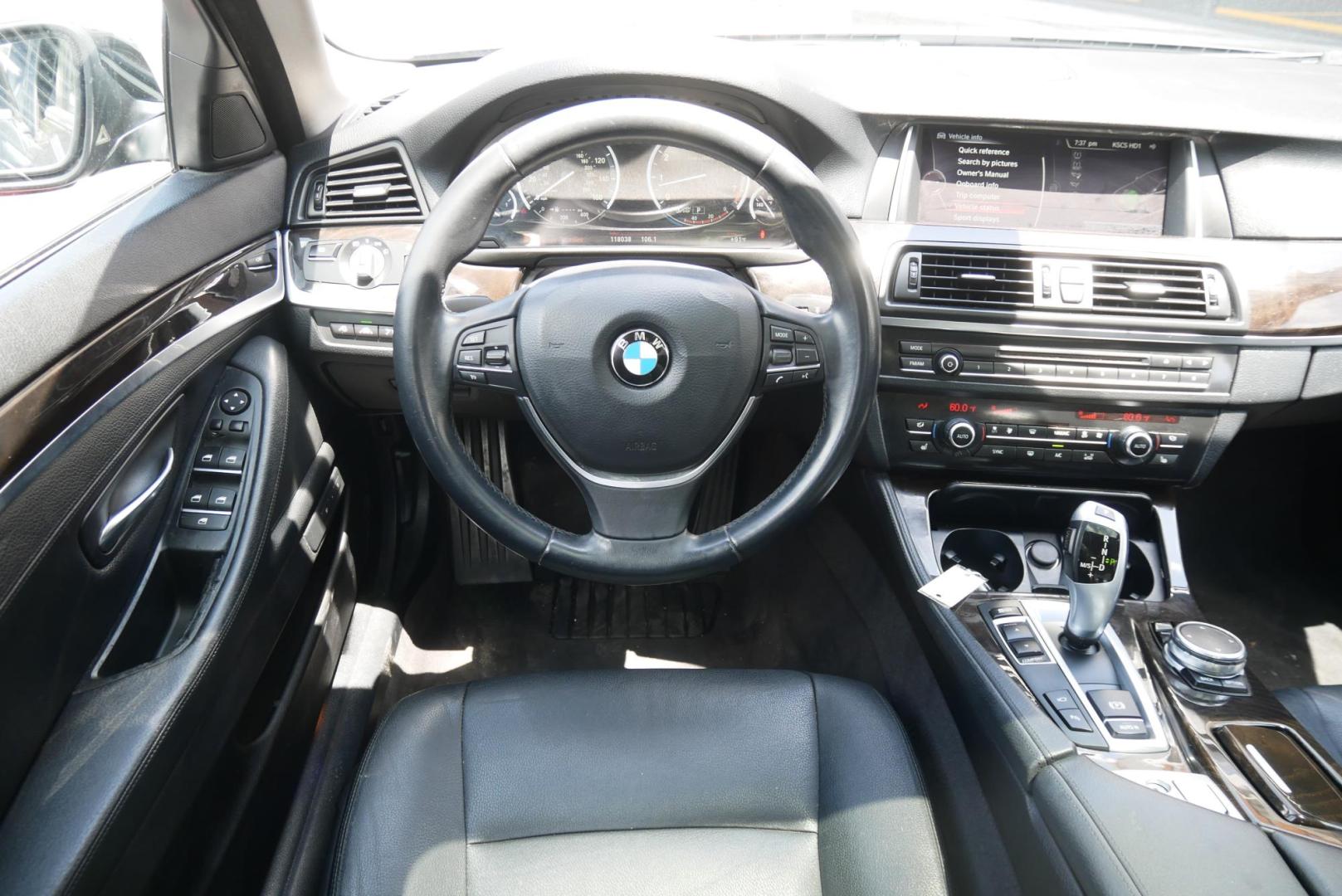 2015 BLACK BMW 5-Series 535i (WBA5B1C5XFG) with an 3.0L L6 DOHC 24V engine, 8-Speed Automatic transmission, located at 8640 E R L Thornton Fwy, Dallas, TX, 75228, (469) 297-4144, 32.794128, -96.693008 - Photo#16