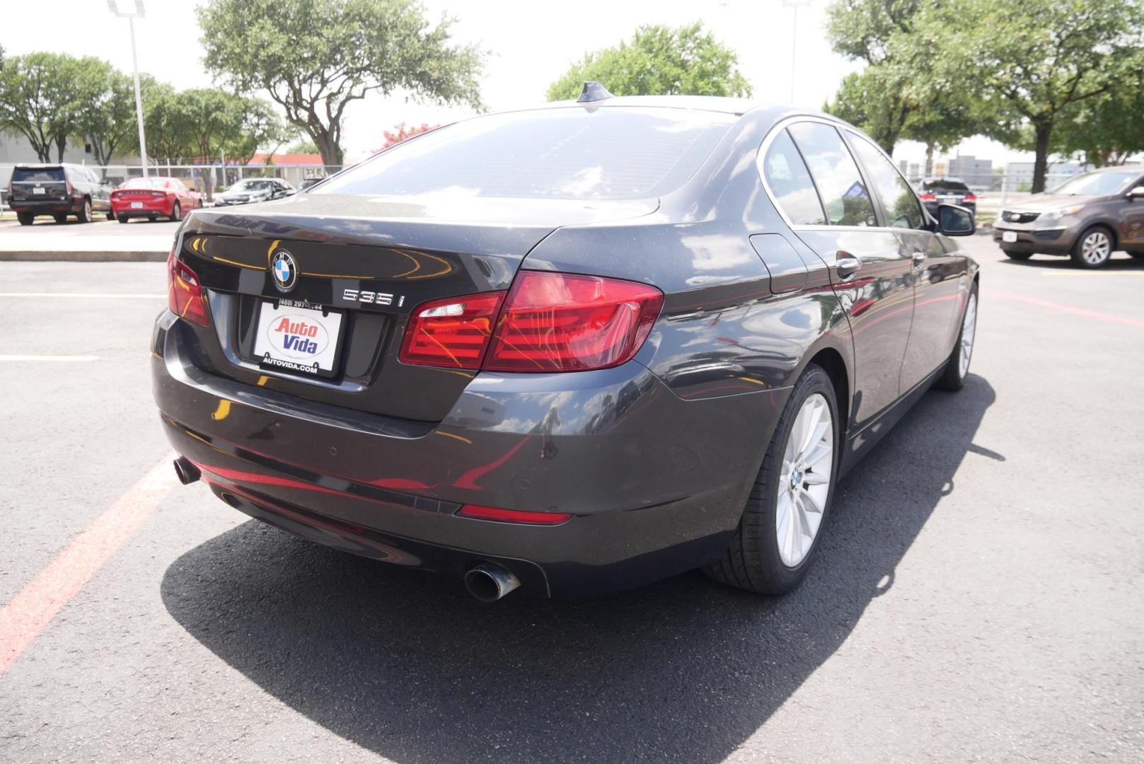 2012 BLACK BMW 5-Series 535i (WBAFR7C51CC) with an 3.0L L6 DOHC 24V engine, located at 8640 E R L Thornton Fwy, Dallas, TX, 75228, (469) 297-4144, 32.794128, -96.693008 - Photo#3