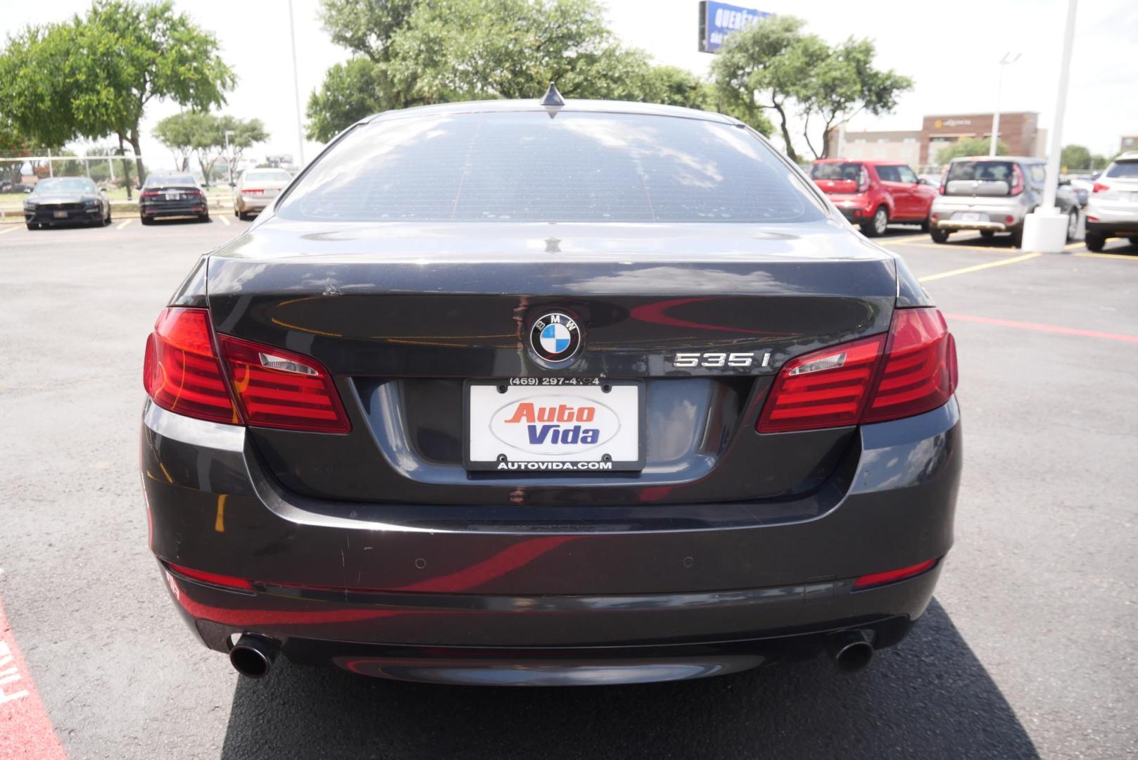 2012 BLACK BMW 5-Series 535i (WBAFR7C51CC) with an 3.0L L6 DOHC 24V engine, located at 8640 E R L Thornton Fwy, Dallas, TX, 75228, (469) 297-4144, 32.794128, -96.693008 - Photo#4