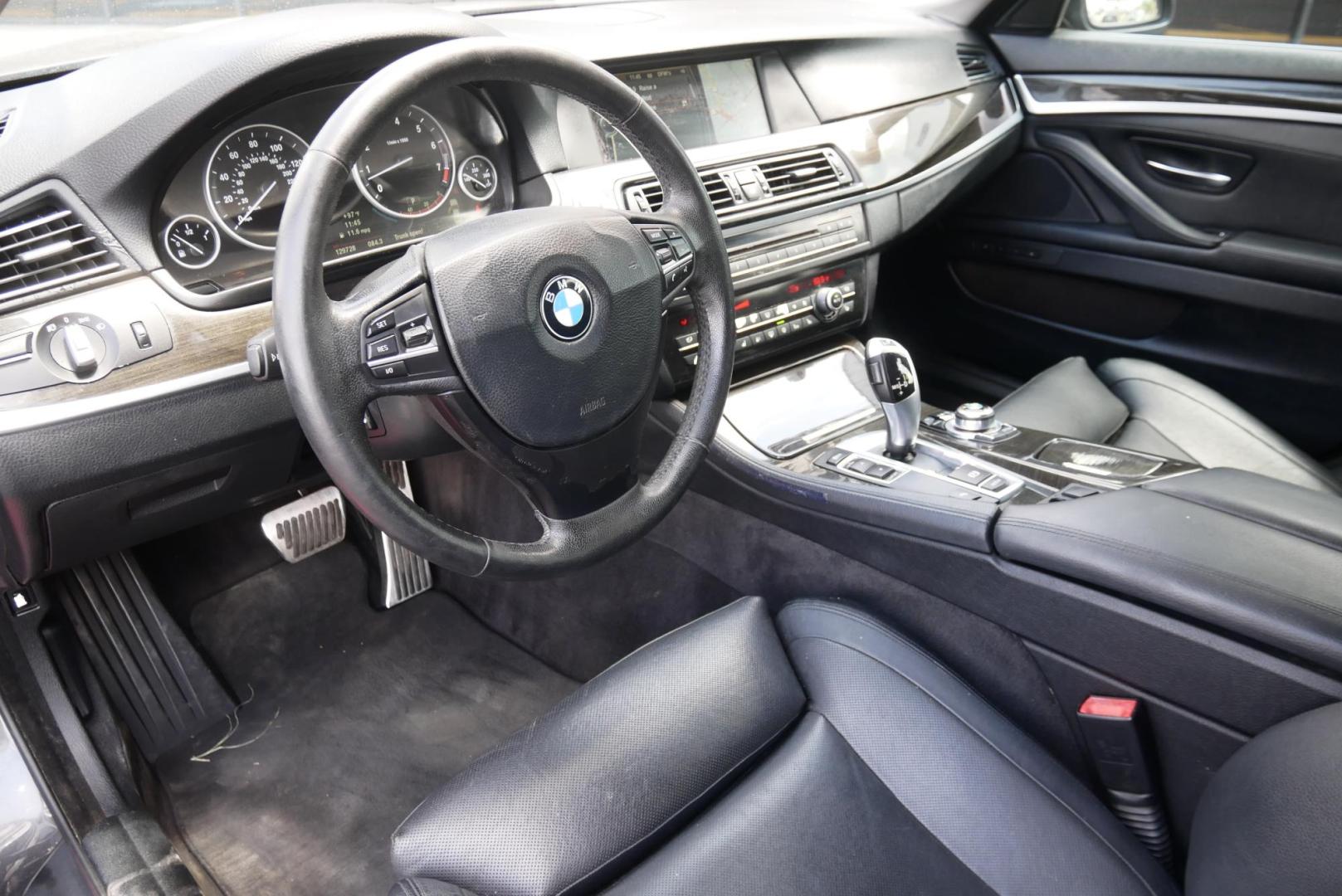 2012 BLACK BMW 5-Series 535i (WBAFR7C51CC) with an 3.0L L6 DOHC 24V engine, located at 8640 E R L Thornton Fwy, Dallas, TX, 75228, (469) 297-4144, 32.794128, -96.693008 - Photo#9