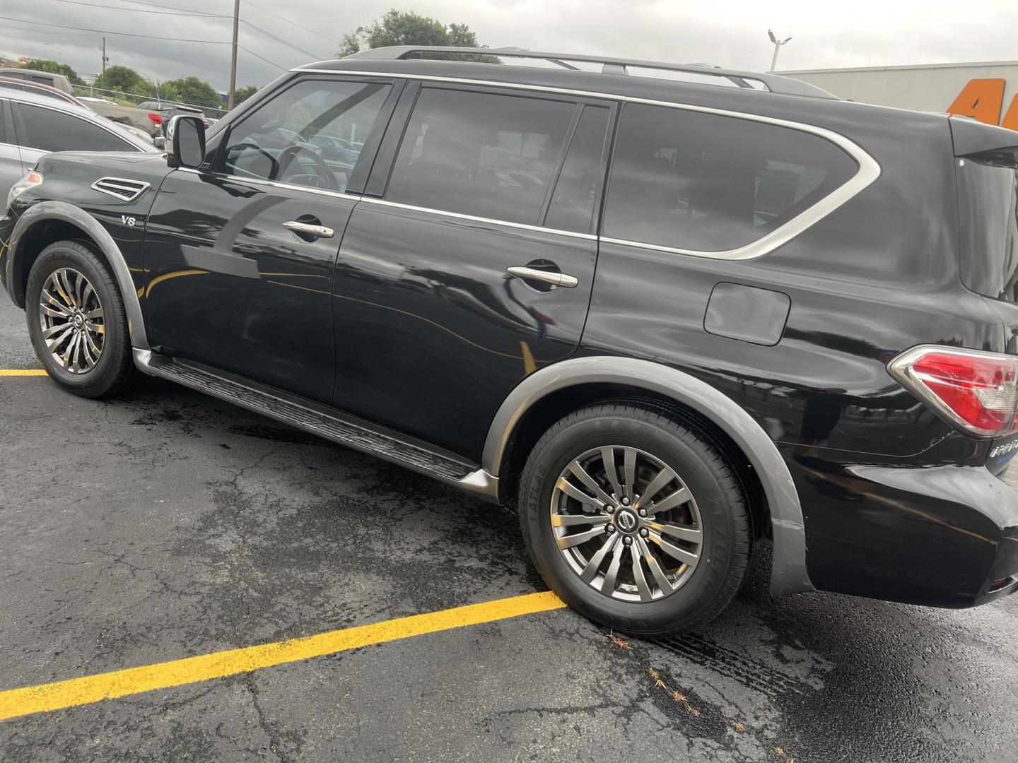 2018 BLACK Nissan Armada SL 2WD (JN8AY2NF3J9) with an 5.6L V8 DOHC 32V engine, 7A transmission, located at 8640 E R L Thornton Fwy, Dallas, TX, 75228, (469) 297-4144, 32.794128, -96.693008 - Photo#2