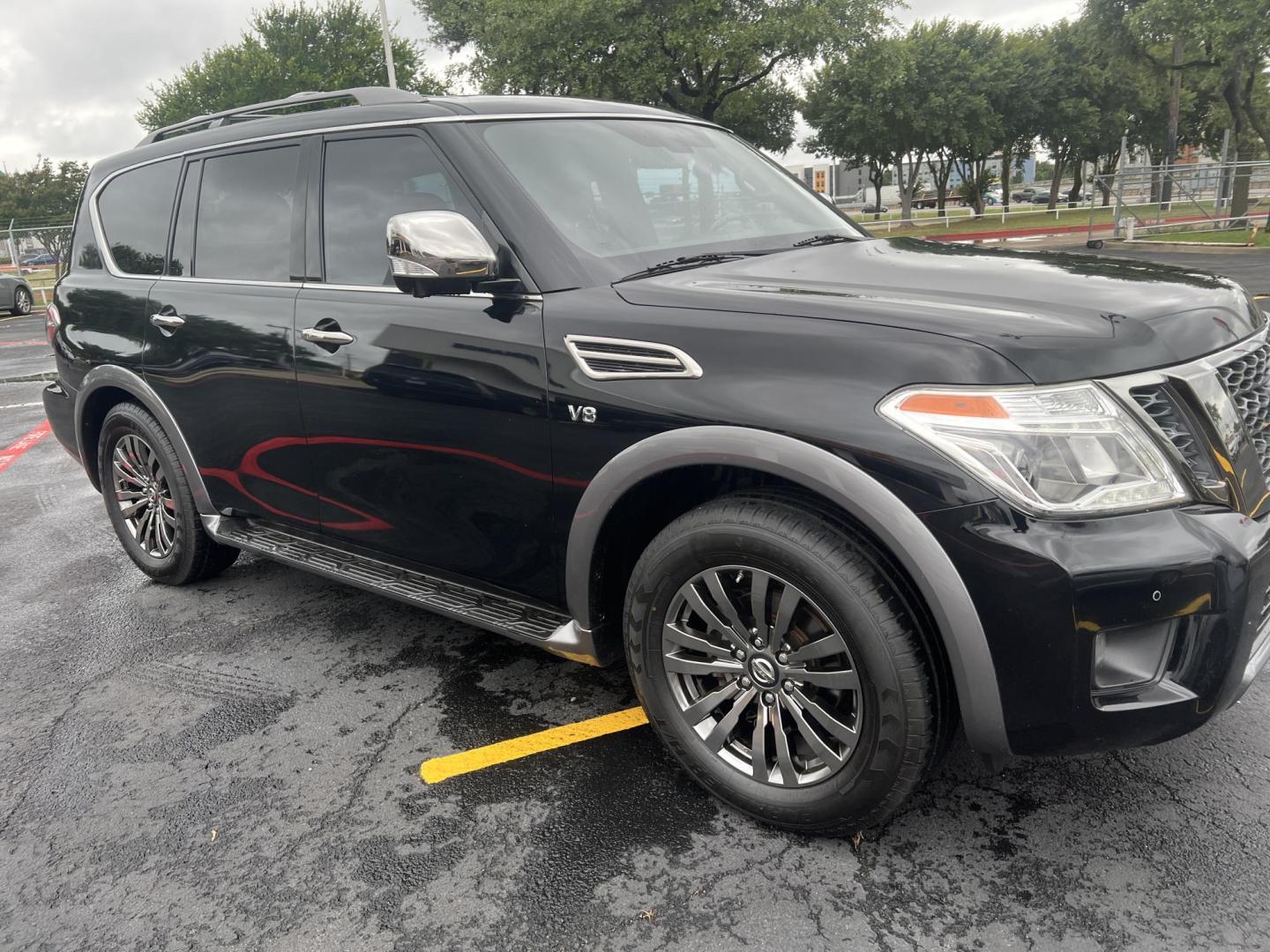 2018 BLACK Nissan Armada SL 2WD (JN8AY2NF3J9) with an 5.6L V8 DOHC 32V engine, 7A transmission, located at 8640 E R L Thornton Fwy, Dallas, TX, 75228, (469) 297-4144, 32.794128, -96.693008 - Photo#4