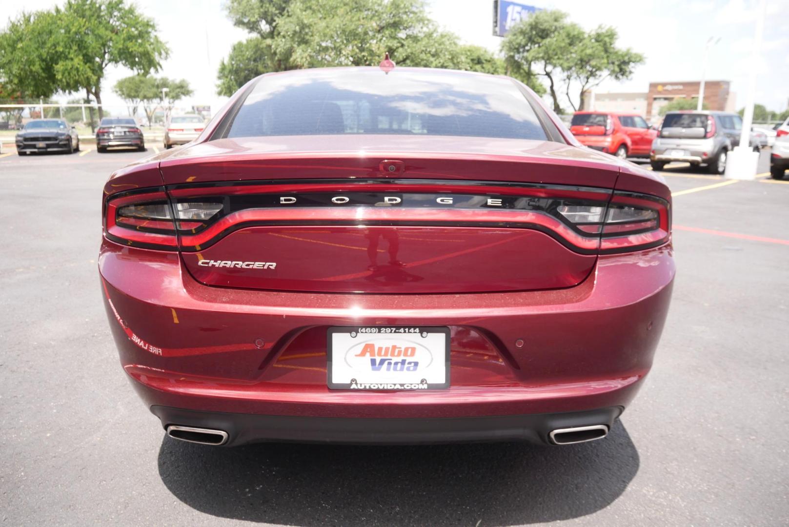 2023 RED Dodge Charger SXT (2C3CDXBG7PH) with an 3.6L V6 DOHC 24V engine, 8A transmission, located at 8640 E R L Thornton Fwy, Dallas, TX, 75228, (469) 297-4144, 32.794128, -96.693008 - Photo#3