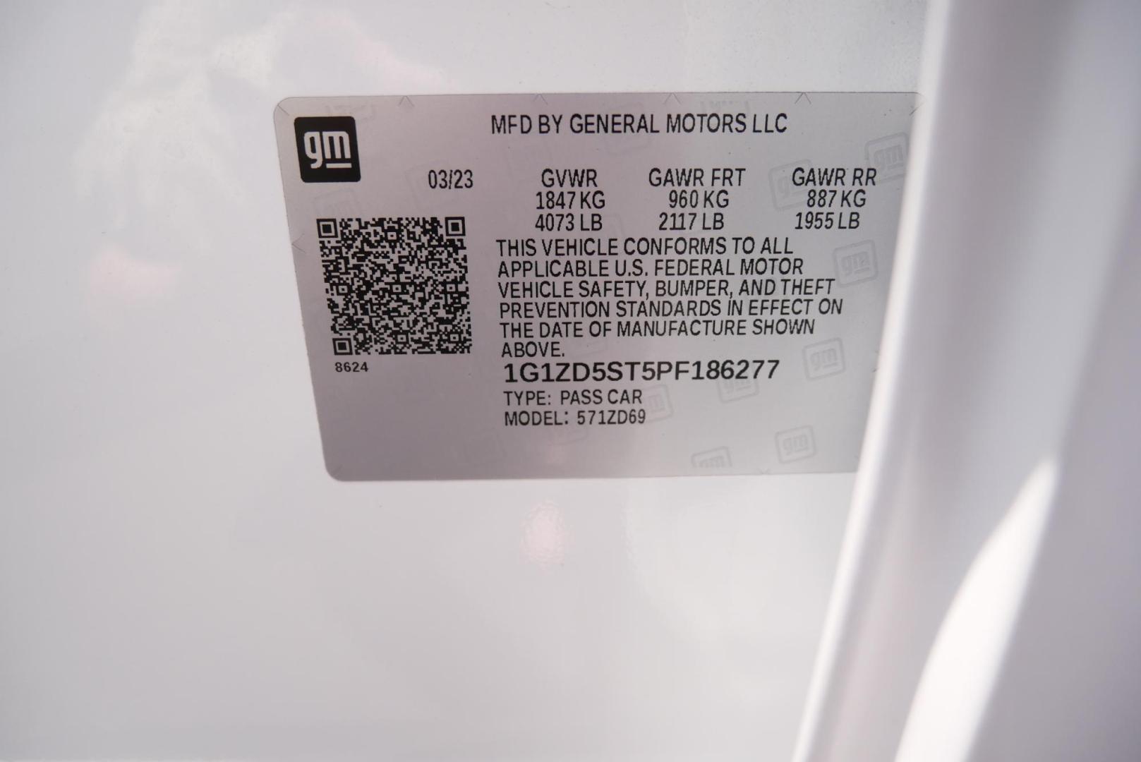 2023 WHITE Chevrolet Malibu 1LT (1G1ZD5ST5PF) with an 1.5L L4 DOHC 16V engine, 6A transmission, located at 8640 E R L Thornton Fwy, Dallas, TX, 75228, (469) 297-4144, 32.794128, -96.693008 - Photo#22
